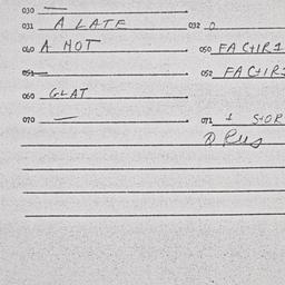 Eastern questionnaire, answ...
