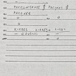Eastern questionnaire, answ...