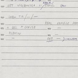 Eastern questionnaire, answ...