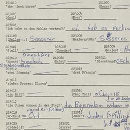 Western questionnaire, answ...