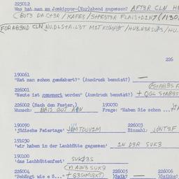 Western questionnaire, answ...