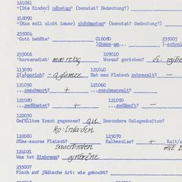 Western questionnaire, answ...
