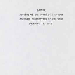 Meeting of the Board of Tru...