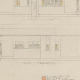 Entrance, side elevations