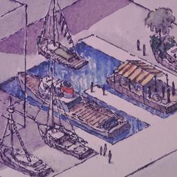 Aerial perspective drawing.
