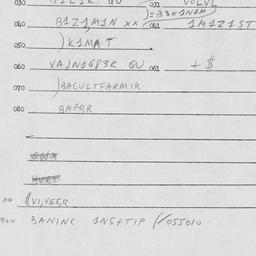 Eastern questionnaire, answ...