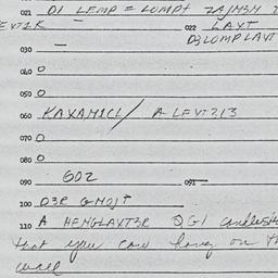 Eastern questionnaire, answ...