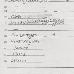 Eastern questionnaire, answ...