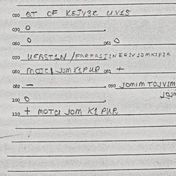 Eastern questionnaire, answ...