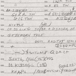 Eastern questionnaire, answ...