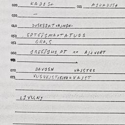 Eastern questionnaire, answ...