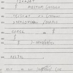 Eastern questionnaire, answ...
