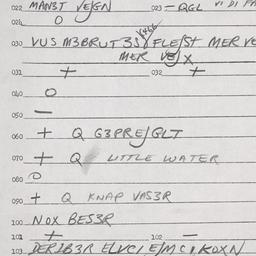 Eastern questionnaire, answ...