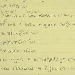 Eastern questionnaire, answ...