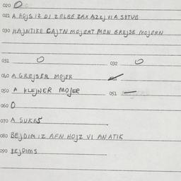 Eastern questionnaire, answ...