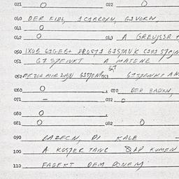 Eastern questionnaire, answ...