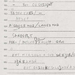 Eastern questionnaire, answ...