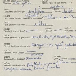 Western questionnaire, answ...