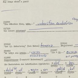 Western questionnaire, answ...