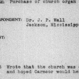 Carnegie Turn-Downs, Church...