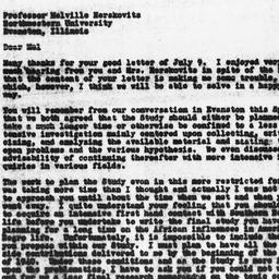 Letter from Gunnar Myrdal t...