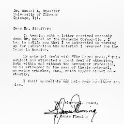 Letter from G. James Flemin...