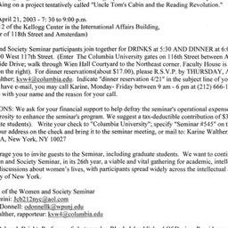 Announcements, 2003-04-03. ...