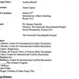 Minutes, 2004-03-23. Confli...