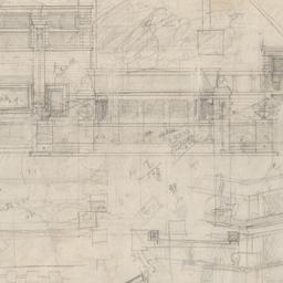 Exterior sketch elevation, ...