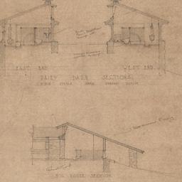 Dairy barn, hog house sections