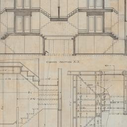 Stair sections, plan