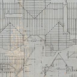 Working drawing #9: Roof fr...