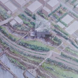 Aerial perspective drawing.