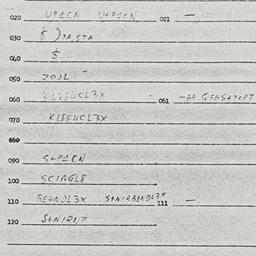 Eastern questionnaire, answ...