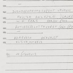 Eastern questionnaire, answ...