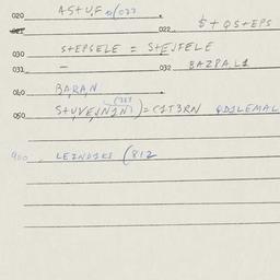 Eastern questionnaire, answ...