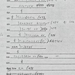 Eastern questionnaire, answ...
