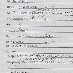 Eastern questionnaire, answ...