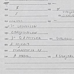 Eastern questionnaire, answ...