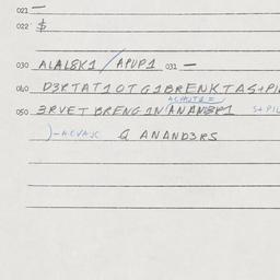 Eastern questionnaire, answ...