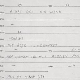Eastern questionnaire, answ...