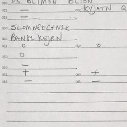 Eastern questionnaire, answ...
