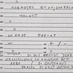 Eastern questionnaire, answ...