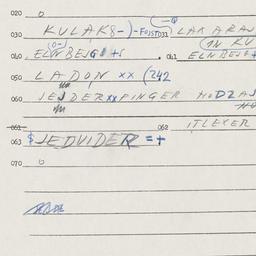 Eastern questionnaire, answ...
