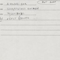 Eastern questionnaire, answ...