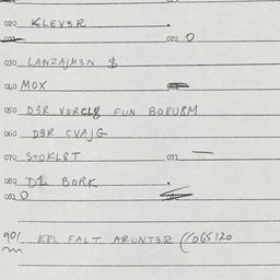 Eastern questionnaire, answ...