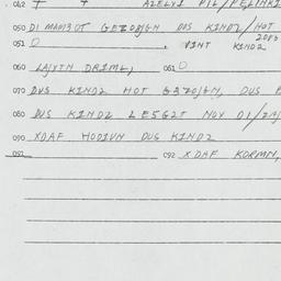 Eastern questionnaire, answ...