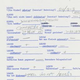 Western questionnaire, answ...