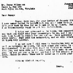 Letter from Gunnar Myrdal t...