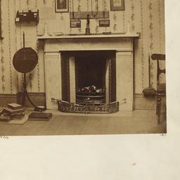 Fireplace, Mantel, and Wall...